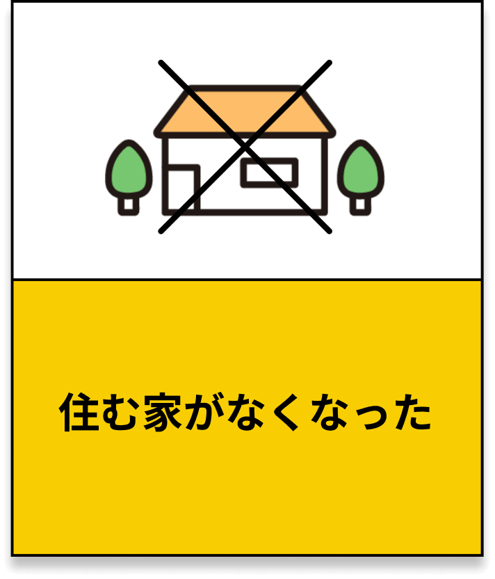 住む家が なくなった